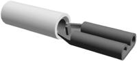 61060-1 TE Connectivity PIDG FASTON .110 Clear Insulated Female Spade Connector, Receptacle, 2.79 x 0.51mm Tab Size, 0.3mm² to