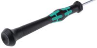 05118008001 Wera Slotted Precision Screwdriver, 2.5 x 0.4 mm Tip, 80 mm Blade, 177 mm Overall