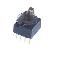 s-1210a Nidec Components S-1000A, 16 Position, Hexadecimal Rotary Switch, 100 mA, Pin