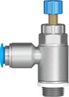 grla-14-qs-6-rs-d Festo GRLA Series Tube Exhaust Valve, 6mm Tube Inlet Port x G 1/4 Outlet Port, 534338
