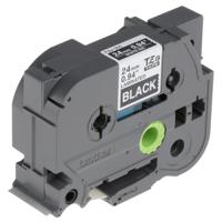 tze-355 Brother White on Black Label Printer Tape, 8 m Length, 24 mm Width