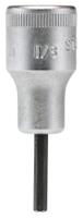 02450008 STAHLWILLE 3/8 in Drive Bit Socket, Hex Bit, 1/8in, 52 mm Overall Length