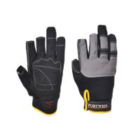 a740bkrxl Portwest Navy Rubber, Thermoplastic Rubber, Elastic, Synthetic Leather Glove 65 mm