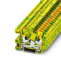 3213966 Phoenix Contact 2-Way Earth Terminal Block, 8 AWG Wire, Push In