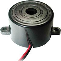 196-7657 RS PRO 73dB Screw Mount Continuous External Piezo Buzzer Transducer, 23.8 x 14.5mm, 3V dc Min, 20V dc Max