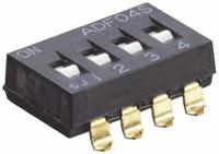 1825002-6 TE Connectivity 4 Way Through Hole DIP Switch SPST
