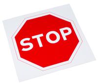 261-1006 RS PRO Plastic Stop Road Traffic Sign, H450 mm W450mm