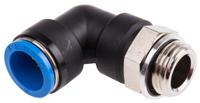 qsl-g12-16 Festo QS Series Elbow Threaded Adaptor, G 1/2 Male to Push In 16 mm, Threaded-to-Tube Connection Style, 186126