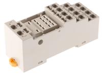 pyf14s Omron 14 Pin 250V ac DIN Rail Relay Socket, for use with MY2 Series, MY4 Series