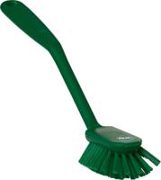 42372 Vikan Medium Bristle Green Scrubbing Brush, 23mm bristle length, PET bristle material