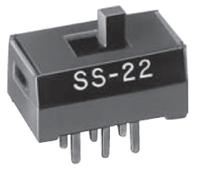 ss22sdp4 NKK Switches PCB Slide Switch DPDT Latching 100 mA Top