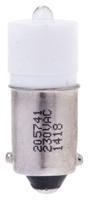 205-741 RS PRO White LED Indicator Lamp, 230V ac, BA9s Base, 10mm Diameter, 410mcd