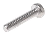 190-636 RS PRO Pozi M6 Pan A4 316 Stainless Steel Machine Screws DIN 7985 x 30.0mm