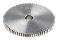 878-7893 RS PRO Steel 80 Teeth Spur Gear, 0.8 Module, 10mm Bore Diam, 64mm Pitch Diam, 22mm Hub Diam