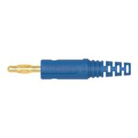 rs-fk-8-l-au-bl Schutzinger Blue Male Banana Connector, 4 mm Connector, Solder Termination, 32A, 30 V ac, 60 V dc, Gold Plating