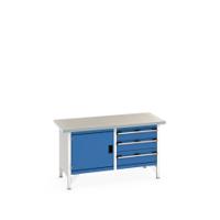 4100202711v Bott 41002027.11V Sheet Steel Workbench, 840mm x 750mm x 1500mm