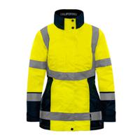 parkacalif6jml T2S California Yellow Women 4 IN 1 Parka, L