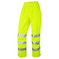 ll02yr-5xl Leo Workwear LL02-Y Yellow Hi Vis Trouser Breathable 122 to 130 cm 5XL