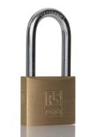 195-8246 RS PRO Key Brass, Stainless Steel Padlock, Keyed Alike, 6mm Shackle, 40mm Body
