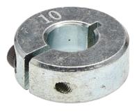 145-654 RS PRO Shaft Collar, One Piece, Clamp Screw, Bore 10mm, OD 24mm, W 9mm, Steel