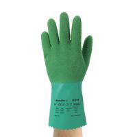 16650080bp Ansell 16-650 Green Latex Glove, Size 8, Latex Coating