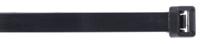 811-1745 RS PRO Cable Tie, Flame Retardant, 480mm x 12.7 mm, Black Nylon, Pk-50