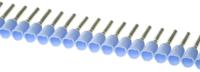 9004310000 Weidmuller Insulated Crimp Bootlace Ferrule, 8mm Pin Length, 1.2mm Pin Diameter, 0.75mm² Wire Size, Blue