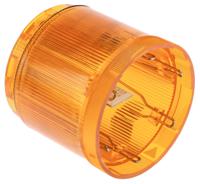 84330055 Werma 843 Series Amber Steady Effect Beacon Unit, 24 V dc, LED Bulb, AC, DC, IP54