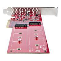 dual-m2-pcie-card-b StarTech.com 2 port M2 M-key M2 PCIe SSD Adapter