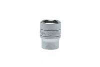 m1205236-c Teng Tools 1/2 in Drive 23mm Standard Socket, 6 point, 40 mm Overall Length