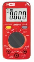 296-544 RS PRO Digital, LCD Digital Multimeter, True RMS, 1A ac Max, 1A dc Max, 600V ac Max