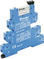 394100245060 Finder 39 Series Interface Relay Module, DIN Rail Mount, 24V ac/dc Coil, SPDT, 1-Pole, 6/10A Load