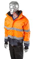 918-6005 Portwest Orange Men Hi Vis Bomber Jacket, M