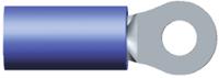 32441 TE Connectivity, PIDG Insulated Ring Terminal, M3 Stud Size, 1mm² to 2.5mm² Wire Size, Blue