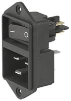 ec11000100121 Schurter C20 Panel Mount IEC Connector Male, 16A, 250 V