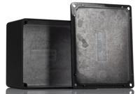 1550cbk Hammond 1550 Series Black Die Cast Aluminium Enclosure, IP54, Black Lid, 115 x 90 x 55mm