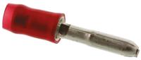 141462-1 TE Connectivity, PIDG Insulated, Red Crimp Bullet Connector, 0.5mm² to 1mm², 20AWG to 15AWG, 3mm Bullet diameter Male