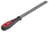 161-1496 RS PRO 200mm, Bastard, Rasp Cut, Half Round Engineers File With Soft-Grip Handle