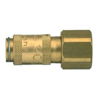 20kbiw10mpn Legris Nickel Plated Brass Female Pneumatic Quick Connect Coupling, BSPP 1/8 in Female 10mm Female Thread