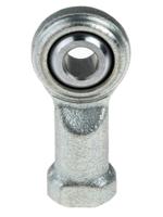 198-8951 RS PRO M6 x 1 Female Steel Rod End, 6mm Bore, 39mm Long, Metric Thread Standard, Female Connection Gender