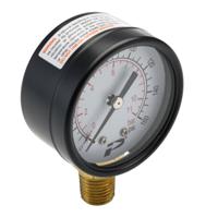 235-1294 RS PRO BSP 1/4 Analogue Pressure Gauge 160psi Bottom Entry 50mm Outside Diameter