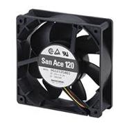 9g1224m401 Sanyo Denki 9G Series Axial Fan, 24 V dc, DC Operation, 100.2m³/h, 1.92W, 80mA Max, 120 x 120 x 25mm