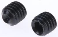 530-006 Black, Self-Colour Steel Hex Socket Set M6 x 6mm Grub Screw