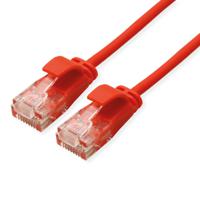 21153914-100 Roline, 1.5m Cat6a, Red RJ45 to Male RJ45 Male, UTP Unshielded, Terminated LSZH Sheath