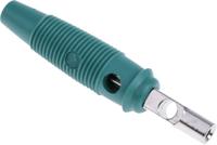 930726104 Hirschmann Test & Measurement Green Male Banana Plug, 4 mm Connector, Screw Termination, 16A, 60V dc, Nickel Plating