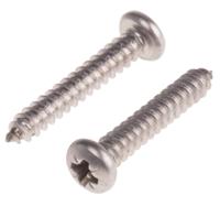 522-1482 RS PRO Plain Stainless Steel Pan Head Self Tapping Screw, N°8 x 1in Long 25mm Long