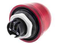 81710055 Werma EM 817 Series Red Flashing Beacon, 24 V dc, Panel Mount, Xenon Bulb, IP65
