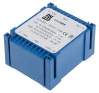 121-3855 RS PRO 2 x 12V ac 2 Output PCB Mount PCB Transformer, 30VA, IEC 61558-2-6