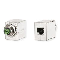 30044489 Metz-Connect  Series RJ45 Jack Ethernet Coupler, Cat6a, Shielded