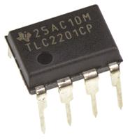 tlc2201cp Texas Instruments, Operational Amplifier, 1.8 MHz, 8-Pin 8 V PDIP
